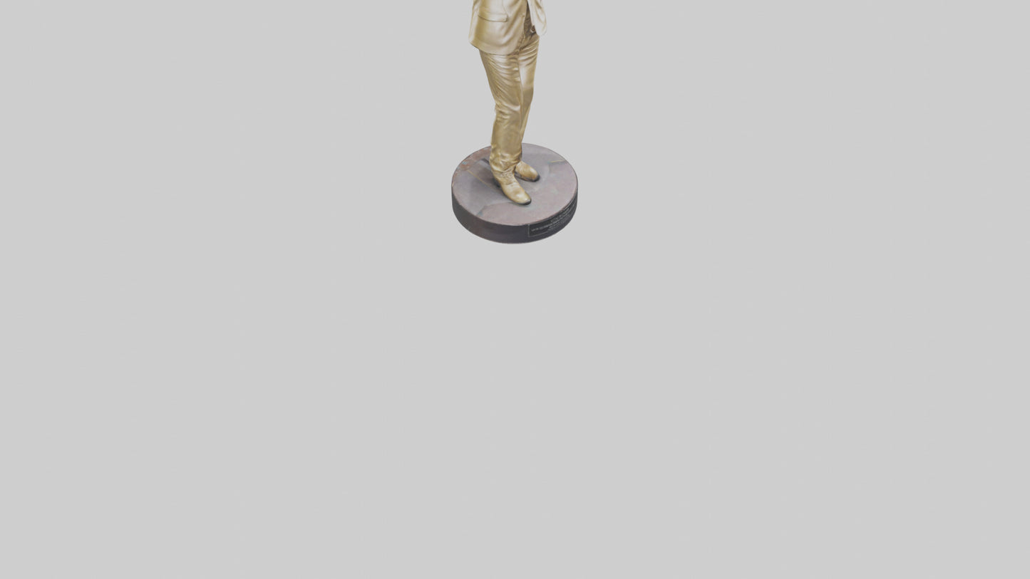 Little Richard statue model VR / AR / low-poly