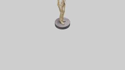 Little Richard statue model VR / AR / low-poly