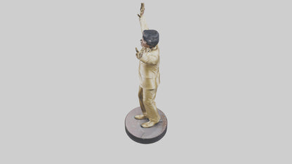 Little Richard statue model VR / AR / low-poly