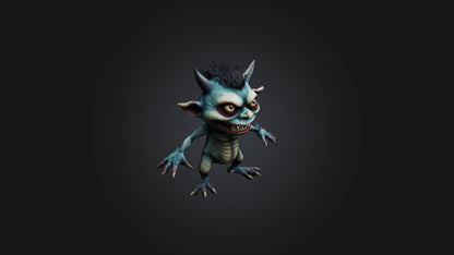 3D model Little Scary Monster  VR / AR / low-poly