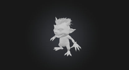 3D model Little Scary Monster  VR / AR / low-poly