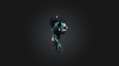 3D model Little Scary Monster  VR / AR / low-poly