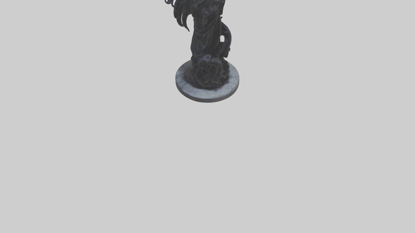 Living Darkness statue model VR / AR / low-poly