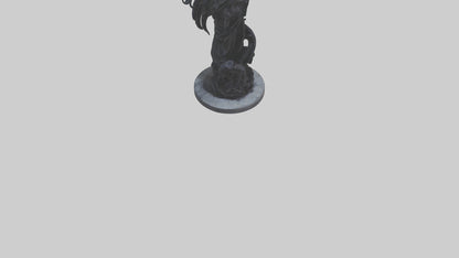 Living Darkness statue model VR / AR / low-poly