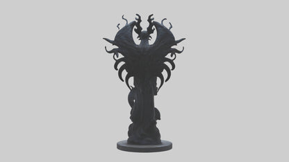 Living Darkness statue model VR / AR / low-poly