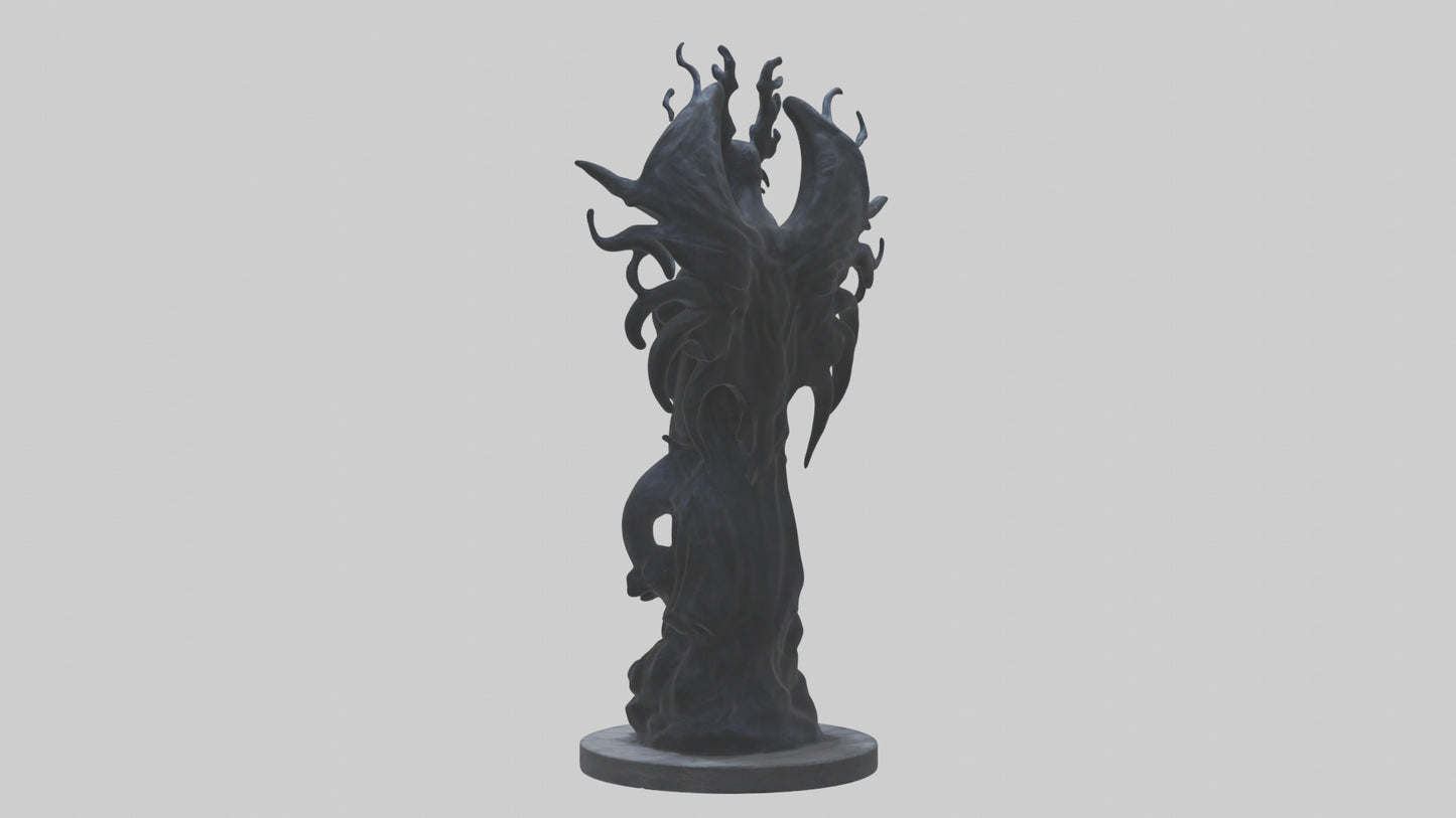 Living Darkness statue model VR / AR / low-poly