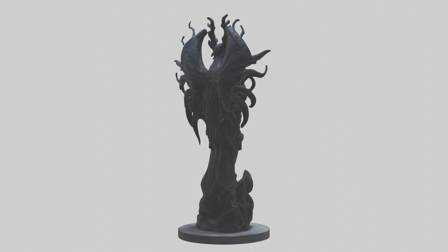 Living Darkness statue model VR / AR / low-poly