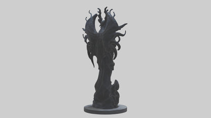Living Darkness statue model VR / AR / low-poly