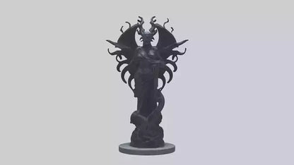 Living Darkness statue model VR / AR / low-poly