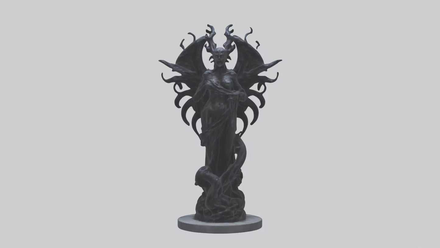 Living Darkness statue model VR / AR / low-poly