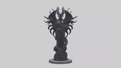 Living Darkness statue model VR / AR / low-poly
