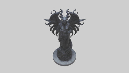 Living Darkness statue model VR / AR / low-poly