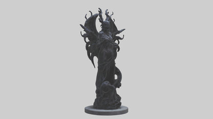 Living Darkness statue model VR / AR / low-poly