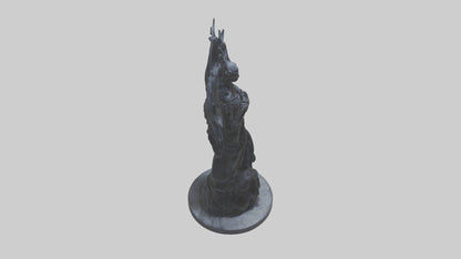 Living Darkness statue model VR / AR / low-poly