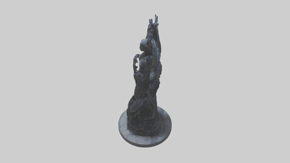 Living Darkness statue model VR / AR / low-poly