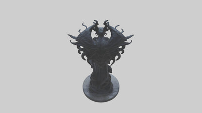 Living Darkness statue model VR / AR / low-poly