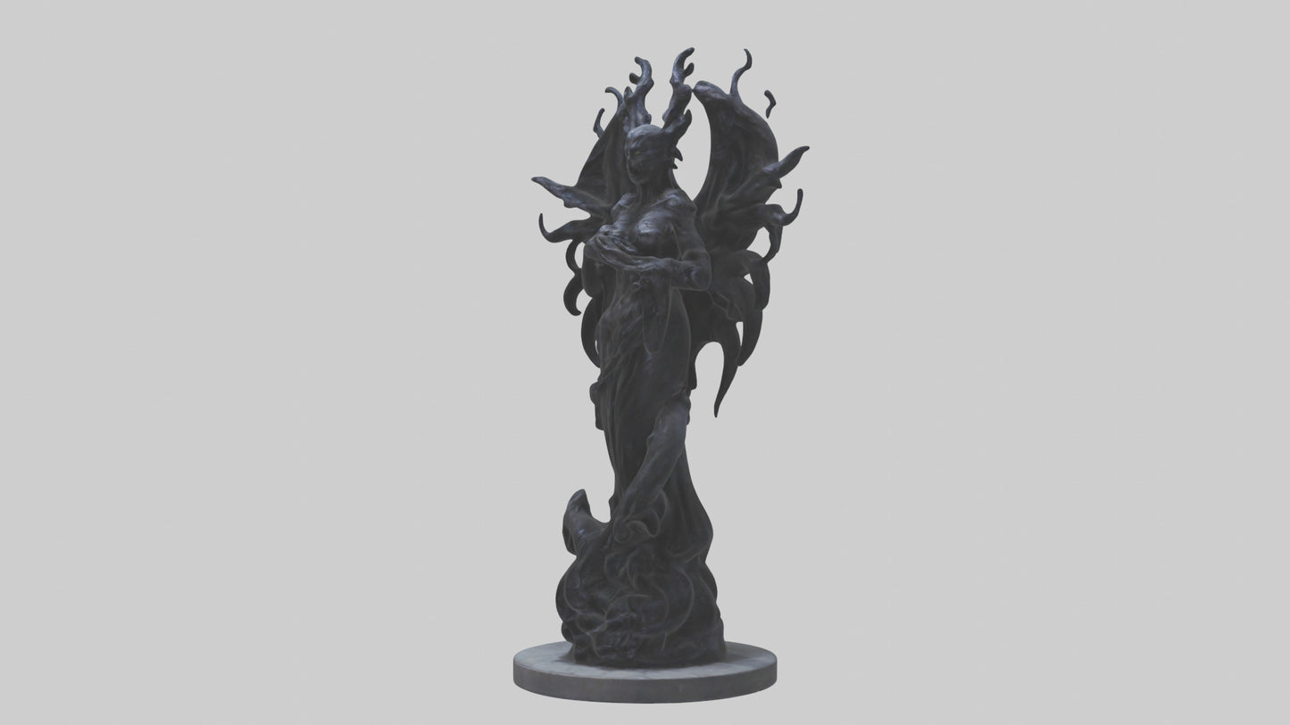 Living Darkness statue model VR / AR / low-poly