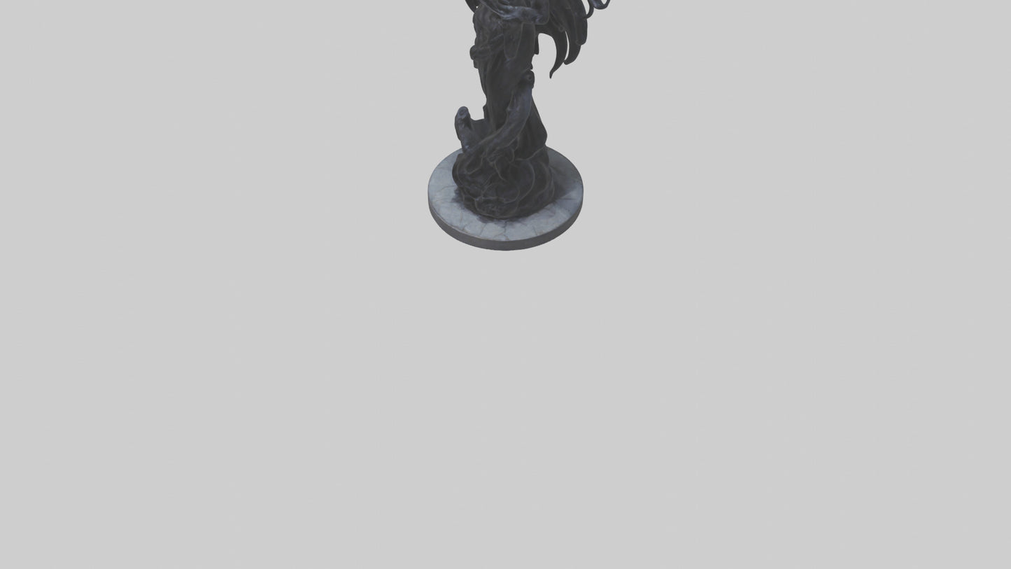 Living Darkness statue model VR / AR / low-poly