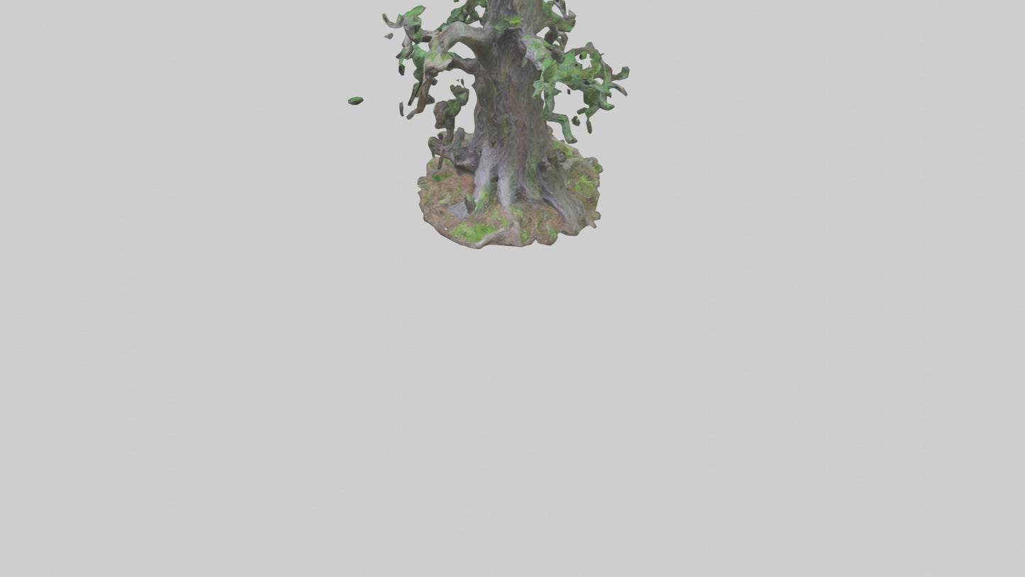 3D model Living Forest Sculpture statue model VR / AR / low-poly