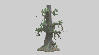 3D model Living Forest Sculpture statue model VR / AR / low-poly
