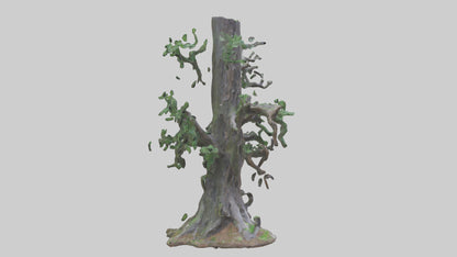 3D model Living Forest Sculpture statue model VR / AR / low-poly