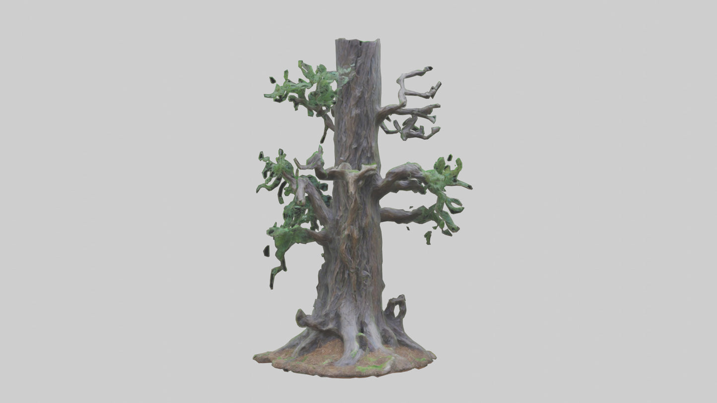 3D model Living Forest Sculpture statue model VR / AR / low-poly