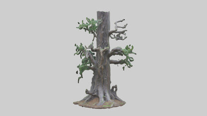 3D model Living Forest Sculpture statue model VR / AR / low-poly