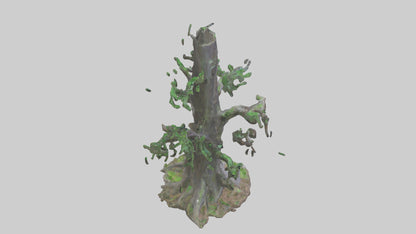 3D model Living Forest Sculpture statue model VR / AR / low-poly