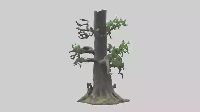 3D model Living Forest Sculpture statue model VR / AR / low-poly