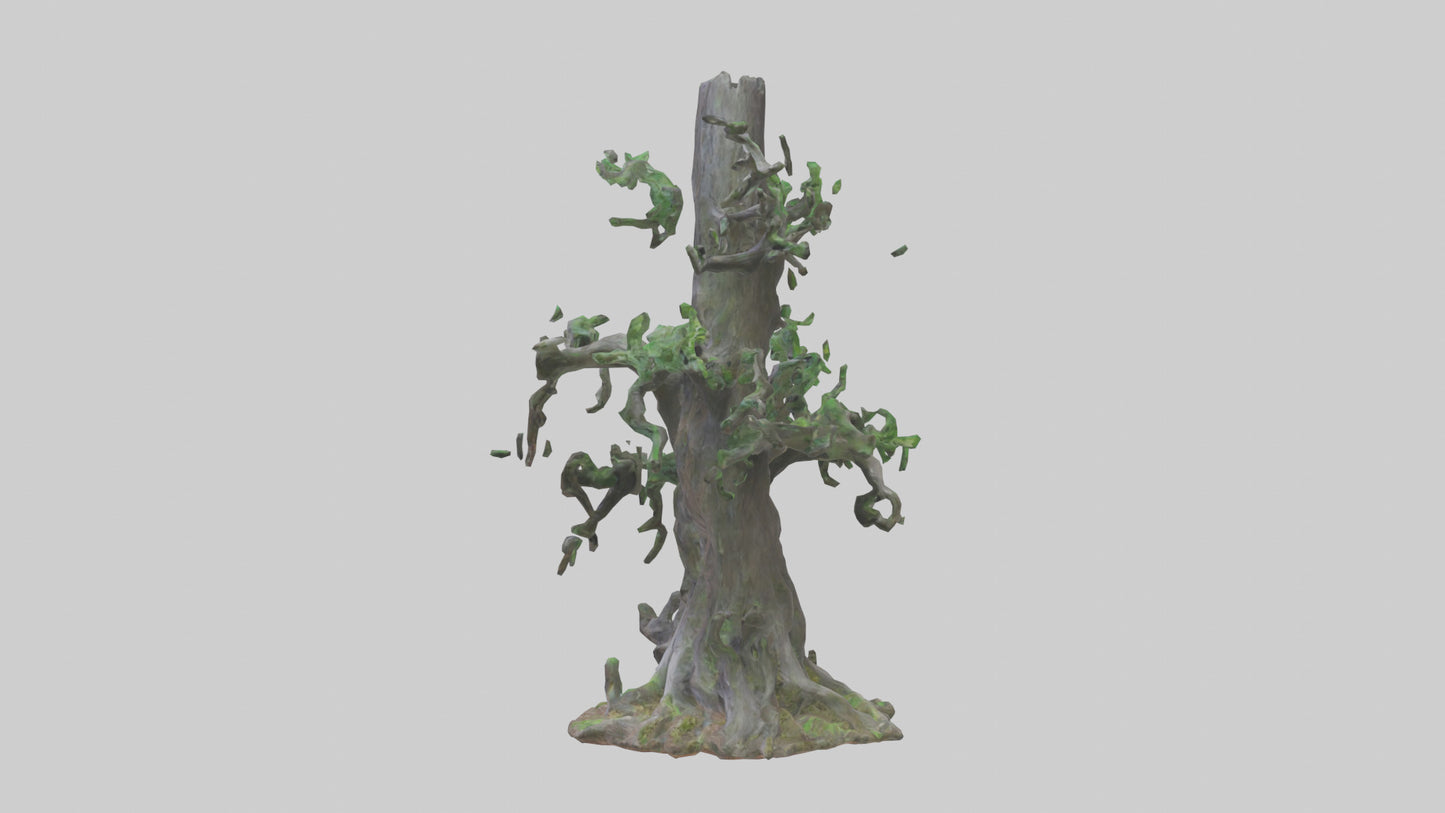 3D model Living Forest Sculpture statue model VR / AR / low-poly