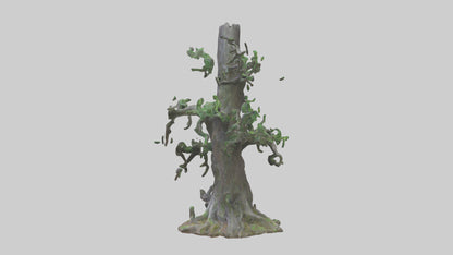 3D model Living Forest Sculpture statue model VR / AR / low-poly