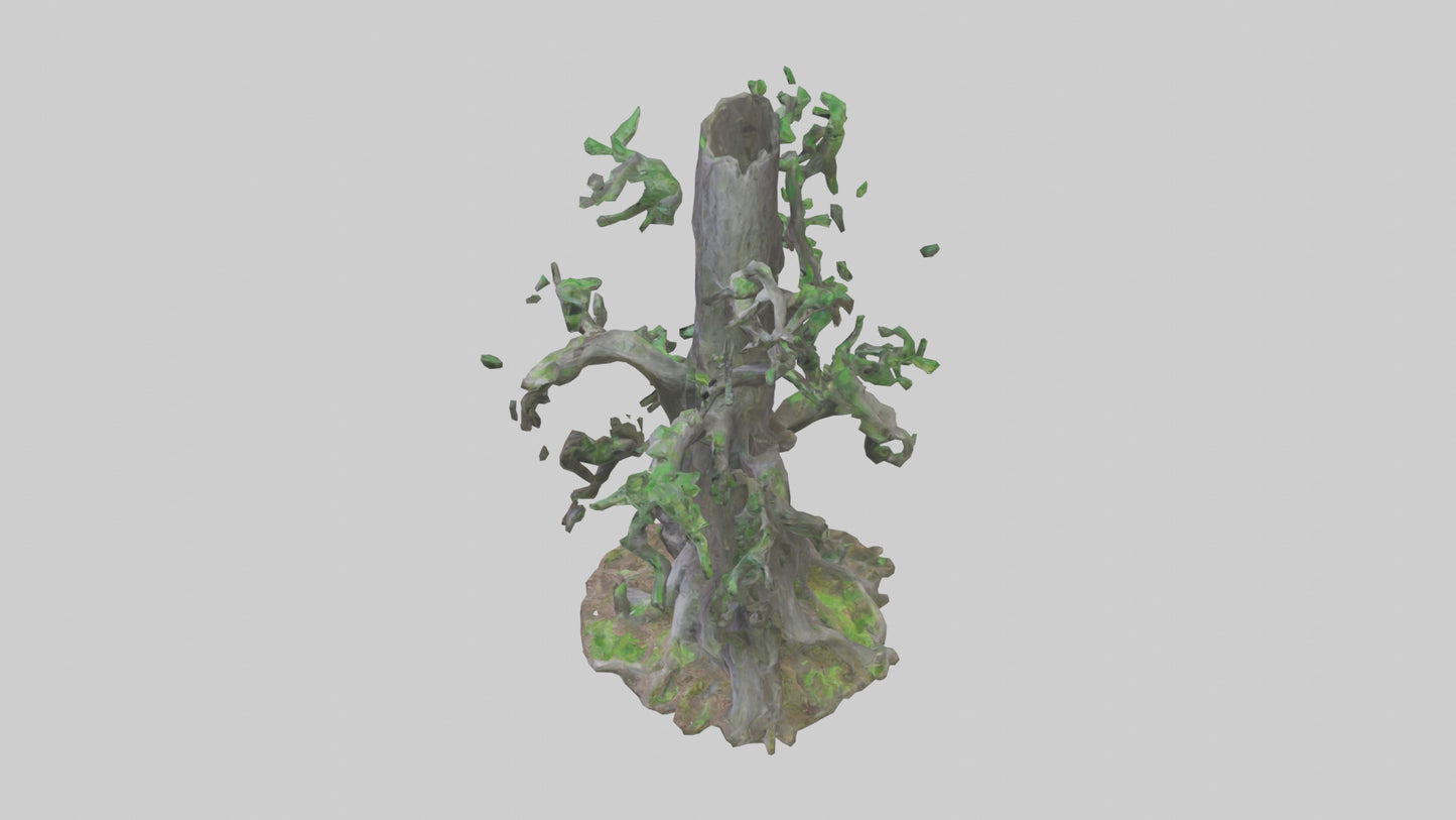 3D model Living Forest Sculpture statue model VR / AR / low-poly