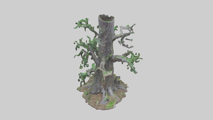 3D model Living Forest Sculpture statue model VR / AR / low-poly