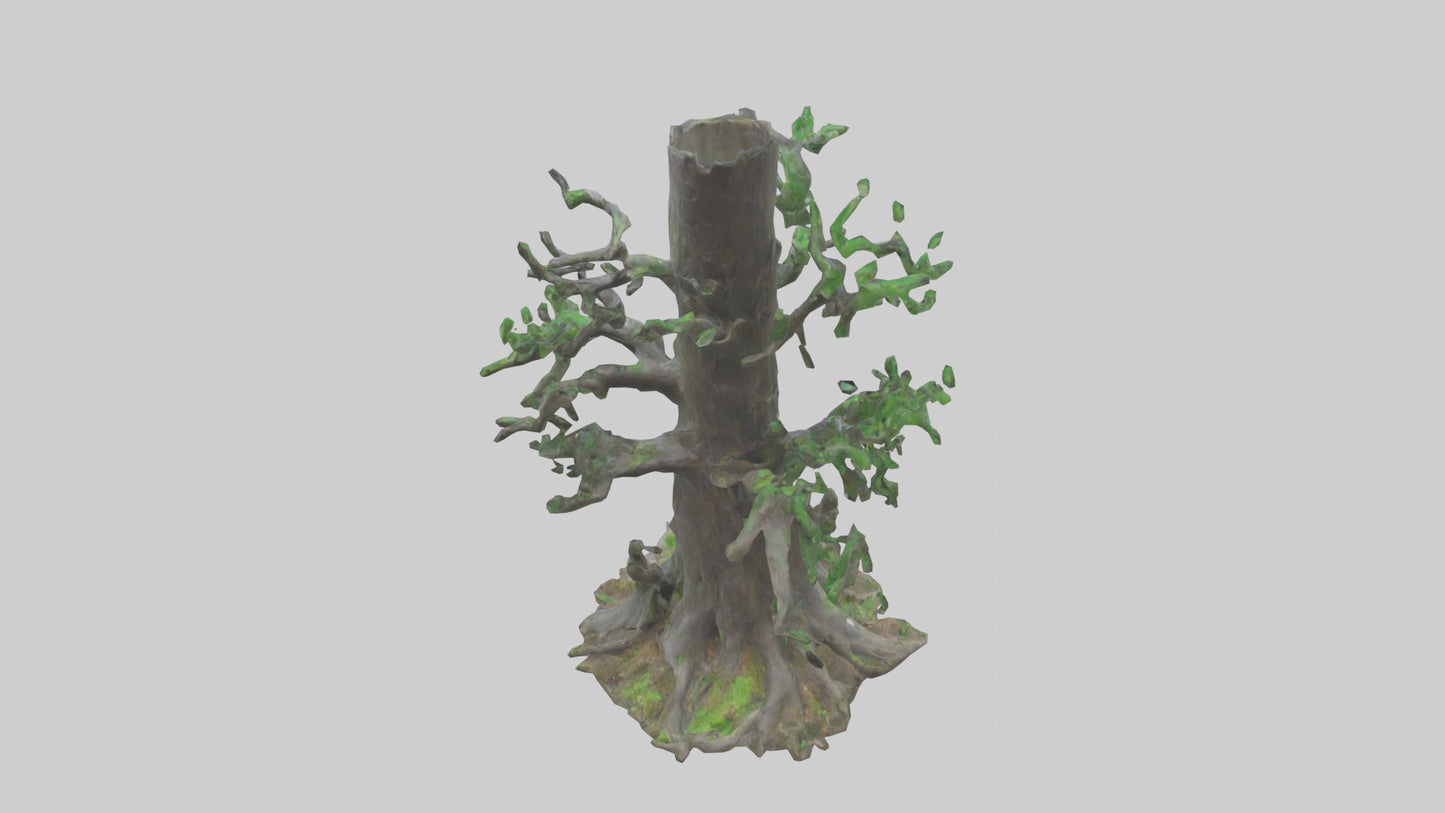 3D model Living Forest Sculpture statue model VR / AR / low-poly