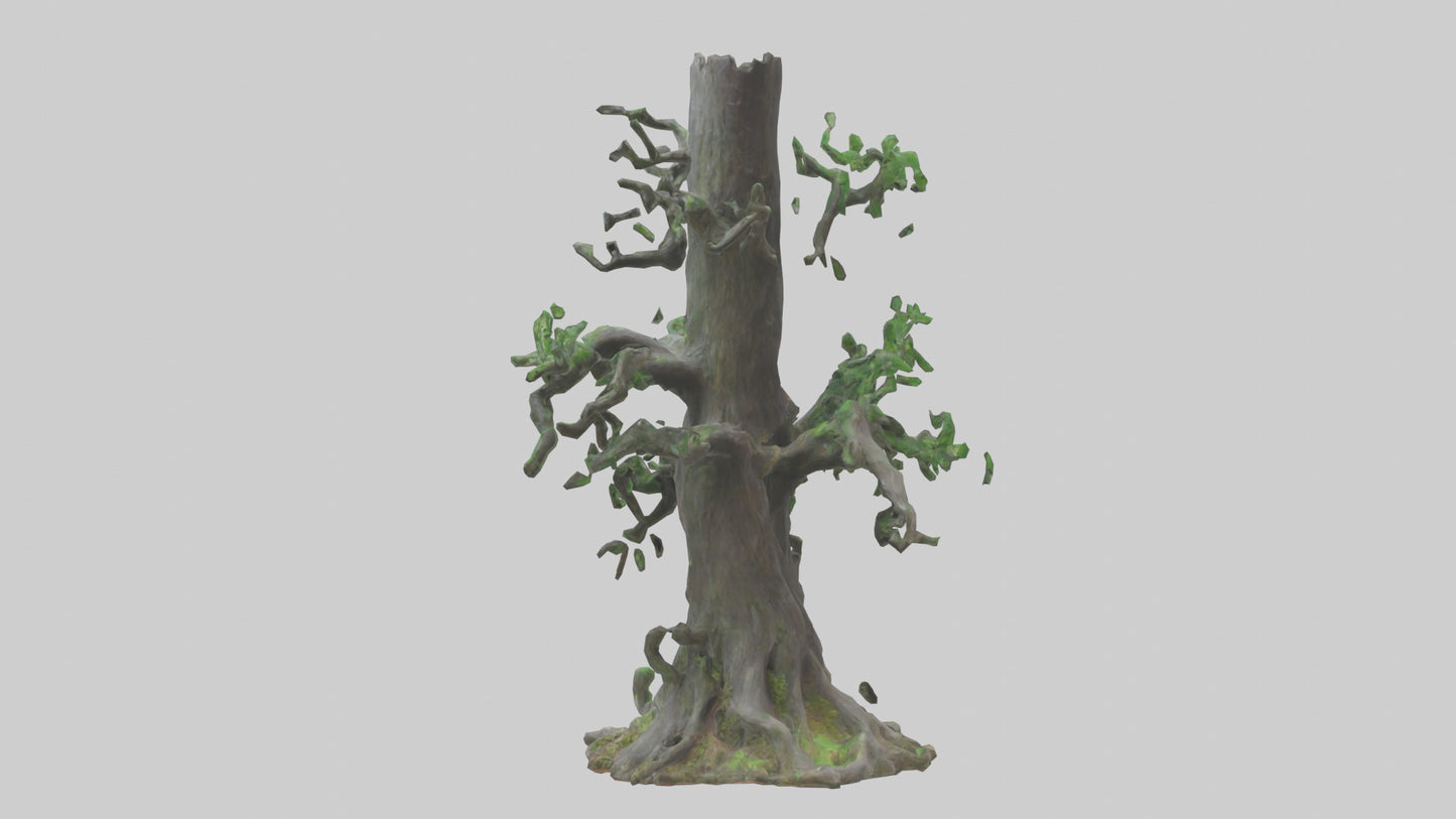3D model Living Forest Sculpture statue model VR / AR / low-poly