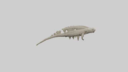 3D model Lizard Spine VR / AR / low-poly