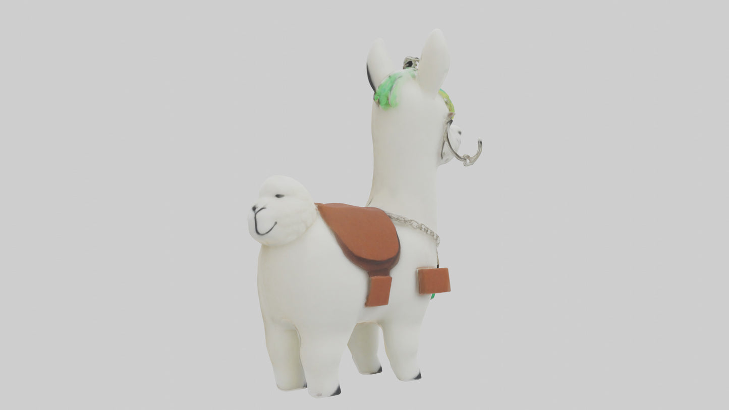 3D model Llama keychain model VR / AR / low-poly
