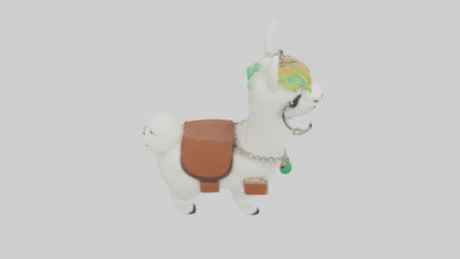 3D model Llama keychain model VR / AR / low-poly