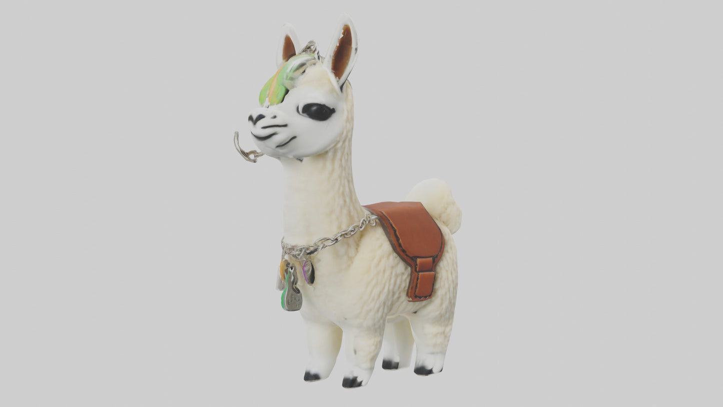 3D model Llama keychain model VR / AR / low-poly
