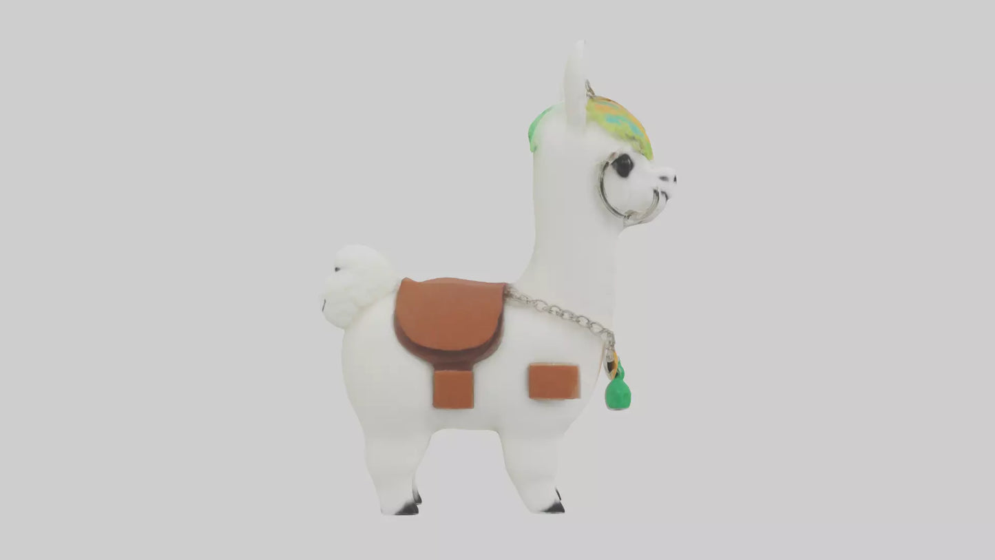 3D model Llama keychain model VR / AR / low-poly