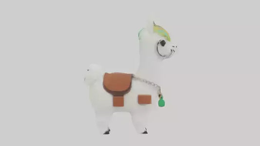 3D model Llama keychain model VR / AR / low-poly