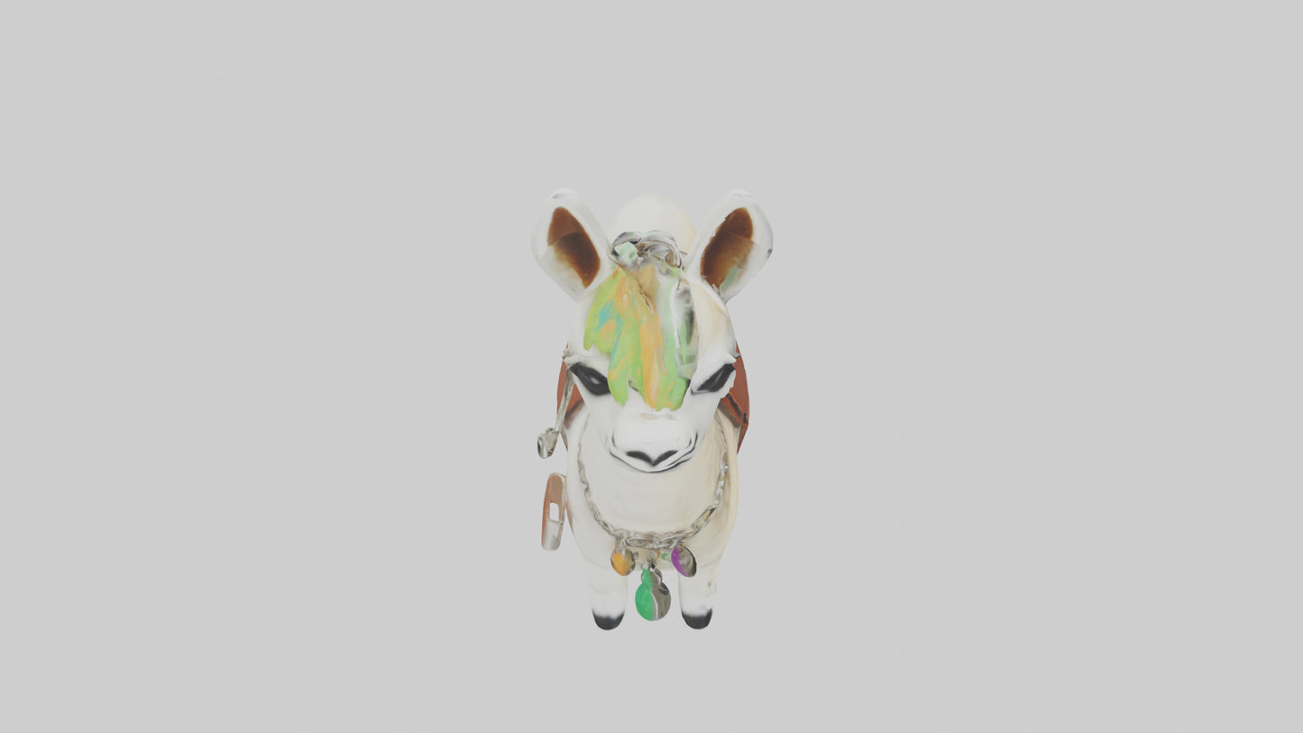 3D model Llama keychain model VR / AR / low-poly