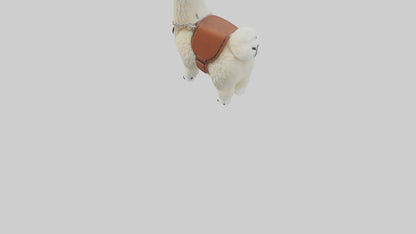 3D model Llama keychain model VR / AR / low-poly