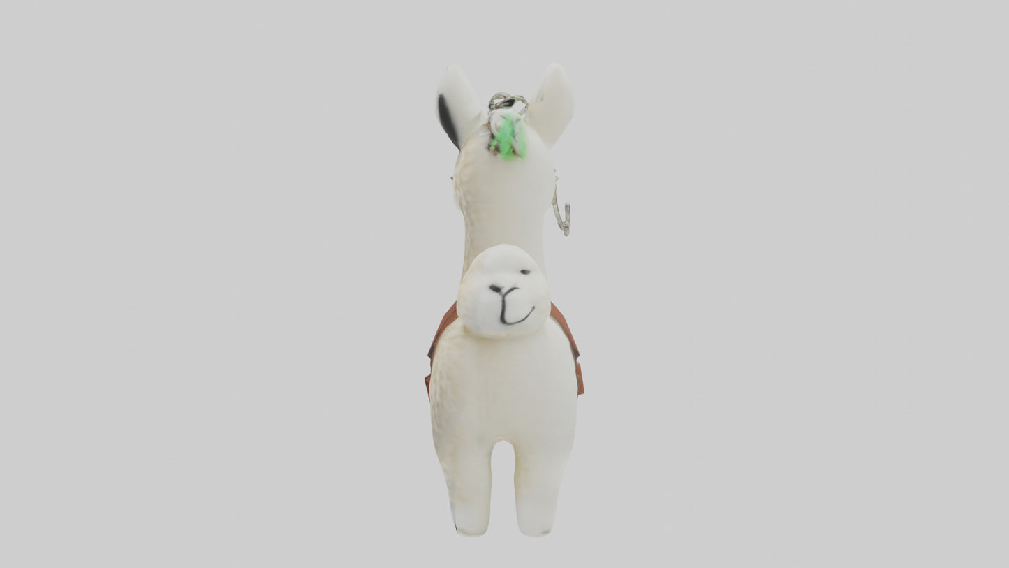 3D model Llama keychain model VR / AR / low-poly