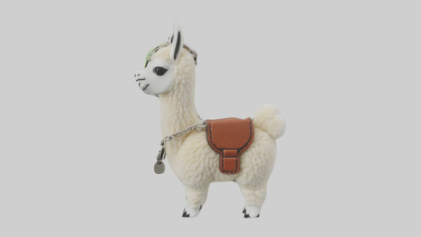 3D model Llama keychain model VR / AR / low-poly