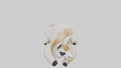 3D model Llama lying down model VR / AR / low-poly