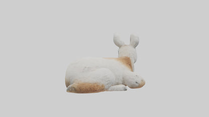 3D model Llama lying down model VR / AR / low-poly