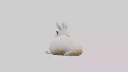 3D model Llama lying down model VR / AR / low-poly