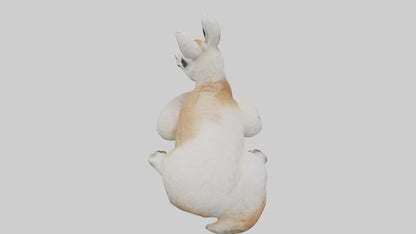 3D model Llama lying down model VR / AR / low-poly