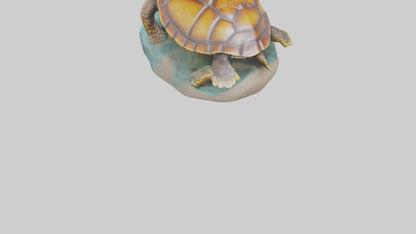 3D model Loggerhead Turtle statue model VR / AR / low-poly